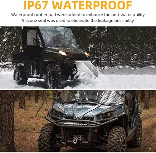 Zmoon 12 Inch LED Light Bar, 72W 8000LM Spot Flood Combo Beam, 6500K White - Image 6