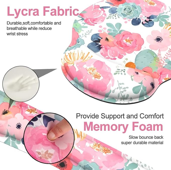 Ergonomic Mouse Pad with Wrist Rest and Keyboard Wrist Rest, Mousepad - Image 3