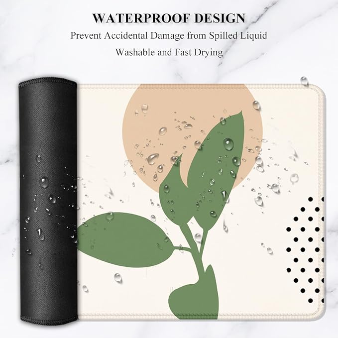 Auhoahsil Large Mouse Pad, XXL Desk Pad, Extened Mousepad 31.5" x 11.8", Non-Slip Rubber Base, Stitched Edges, Superior Surface, Gaming Keyboard Mat, Waterproof Desk Pad, Abstract Sunset - Image 6