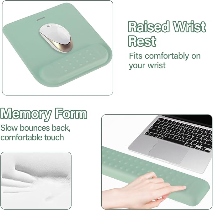 MOSISO Keyboard Stand&Wrist Rest Support for Keyboard &Mouse Pad Set - Image 7