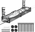 Under Desk Cable Management Tray – 25” Metal Cable Organizer with Clamp Mount, No Drill Wire Management Rack for Office & Home Desk (Black) by Unknown