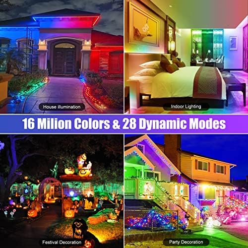 50W RGB Wall Washer Light, RGB Light bar, Warm 3000K & 16 Million Colors&Timing& Music Sync, with Remote & APP Control, for Commercial Lighting, Birthday Party, Garden Lighting, Wall Display - Image 5
