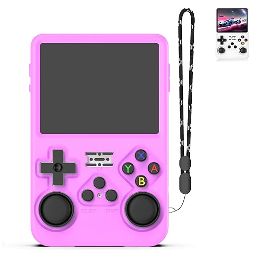 Silicone Case for R36S Handheld Game Console with Lanyard by FIOPAZ