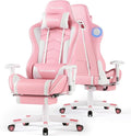 GTPLAYER Gaming Chair,Gamer Chair with Bluetooth and Adjustable Backrest,Seat Height Adjustable Computer Chairs with 3D Armrests,Video Game Chair with Footrest Speakers (Pink) by GTPLAYER