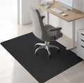 Sycoodeal Office Chair Mat for Hardwood & Tile Floor, 36" x 48" Computer Gaming Chair Mat for Rolling Chairs Non-Curve, Anti-Slip, Heavy Duty Floor Protector for Home Office (Black) by SYCOODEAL