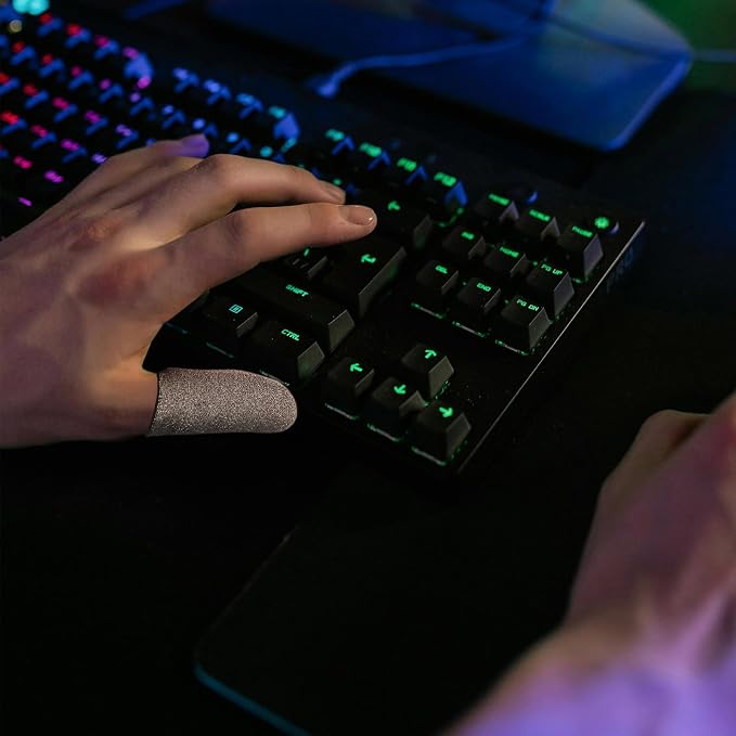 Gaming Finger Sleeves for Gamers with Superconducting Electrical Fibers, Ultra-Thin Sweatproof Finger Caps Designed to Withstand High-Intensity Fingertip Actions, for Fighting - Image 6
