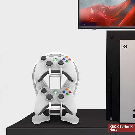 [2 Pack] Controller Holder Game Controller Rack Headset Stand for Xbox Series X S/Xbox one / PS5 / PS4 / NS/PC/Headset,Universal Organizer Storage for Video Game Accessories (Black,White) - Image 9