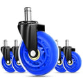 RidRed Gaming Chair Wheels - Heavy-Duty Office Chair Wheels - Replacement Rubber Casters- Universal Fit 3 Inch Chair Casters, Noise Free, Fits 98% Chair, for All Floor by RidRed
