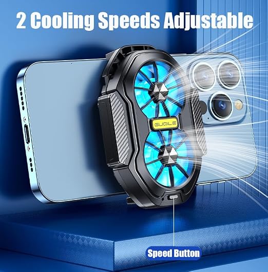 14 in 1 Mobile Dual Phone Cooler w/ PUBG Mobile Controller & Finger Sleeves - Image 3