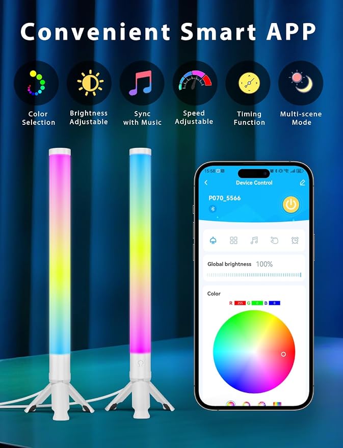 DAYBETTER 360° Smart LED Light Bars, TV Light Bar for Room, PC, Desk Decor - Image 4