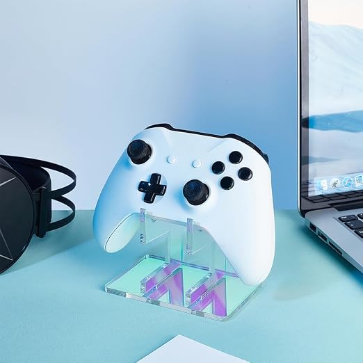 AHANDMAKER Universal Controller Holder, 1 Tier Colorful Detachable Game Show Rack Acrylic Gamepad Storage Desktop Stand Headset Holder for Gamepad Controller Display and Organization - Image 5