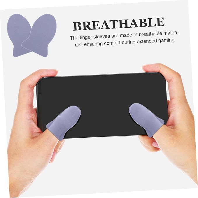 LABRIMP 10pcs Gaming Finger Gloves Breathable Sleeves for Mobile Games Enhanced Control Sweat Reduction for Improved Responsiveness - Image 3