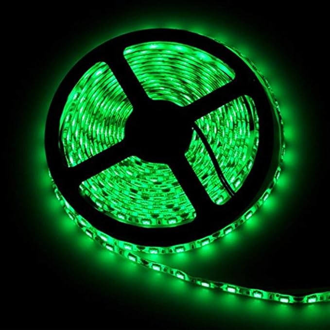 12V Flexible SMD 5050 RGB LED Strip Lights, LED Tape, Multi-Colors, 300 LEDs, Non-Waterproof, Light Strips, Color Changing, Pack of 16.4ft/5m Strips - Image 3