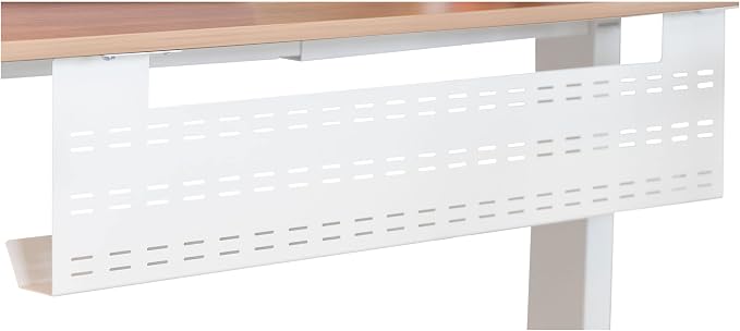 Stand Up Desk Store Under Desk Cable Management Tray Horizontal Computer Cord Raceway and Modesty Panel (White, 39") by SStandUpDeskStore