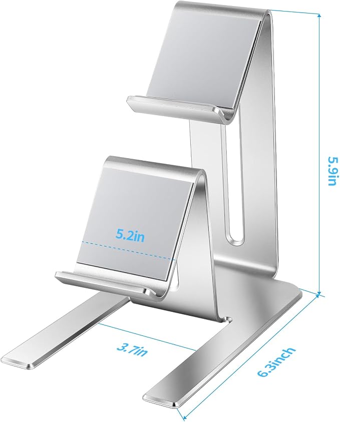 Controller Holder – 2 Tier Universal Aluminum Display Stand Accessories PC Gaming Desk Decor Stuff Gamer Gifts for Xbox Series X S, Elite 2, PS5, PS4, PS3, Switch Pro and Almost All Controller - Image 7