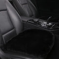 LLB Genuine Sheepskin Car Seat Cushion Seat Covers for Cars Trucks SUV Comfort Seat Protector Pad for Car Driver Seat Car Accessories for Women Office Chair Car Decor (Black Front Seat Cushion-1 Pc) by LLB
