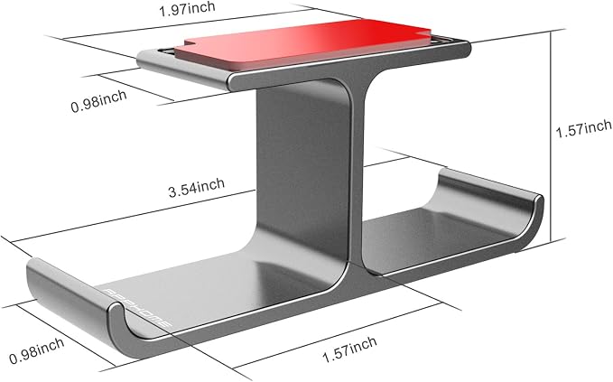 Headphone Hanger Stand Under Desk Hook Aluminum Stick-On Adhesive Dual Headsets Holder Mount PC Gaming Accessories for All Headphones - Image 5