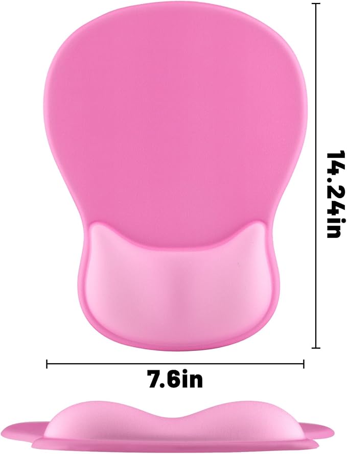 Ergonomic Mouse Pad with Wrist Rest - Gel Wrist Support Mousepad with Non-Slip PU Base for Computer, Laptop, Office & Home - Image 6