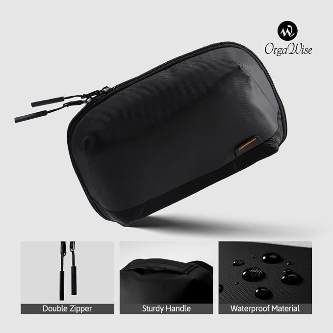 OrgaWise Electronics Organizer, Electronic Accessories Bag Travel Cable Organizer Three-Layer for iPad Mini, Kindle, Hard Drives, Cables, Chargers - Image 5