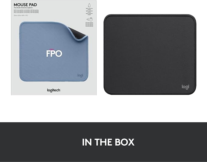 Logitech Studio Series Small Mouse Pad, Anti-Slip 9x8 Inches, Graphite | Anti-slip rubber base, easy gliding surface, durable materials, portable design, for computers - Image 8
