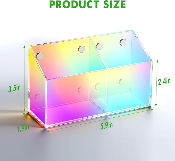 Acrylic Magnetic Pen Holder for Whiteboard,Fridge, School Supplies - Image 7