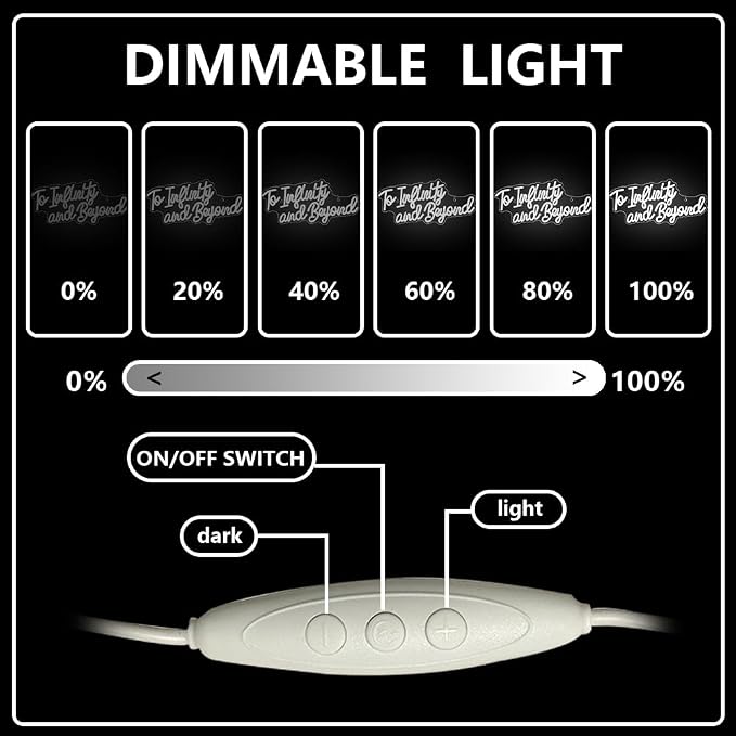 To Infinity and Beyond Neon Sign, Led Light Neon Signs for Wall Decor,Anime To Infinity and Beyond Neon Lights for Bedroom Men Cave Party Decor, Birthday Christmas Gifts for Boys and Girls - Image 3