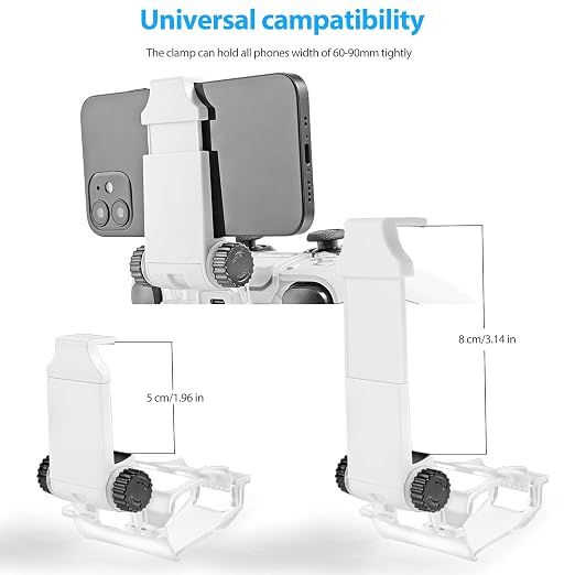 ICESPRING Phone Clip Holder Mount for PlayStation 5 PS5 Controller | Clamp Mount, Stand Bracket, Wireless Controller Compatible - Image 3
