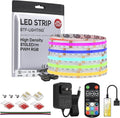 BTF-LIGHTING 16.4FT RGB Color Changing UL Listed DC12V COB LED Strip Kit by BTF-LIGHTING