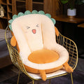 Cute Toast Seat Cushion with Backrest - Kawaii Office Chair Cushion - Soft Gaming Chair Cushion by Unknown