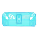 Clear Shockproof TPU Protective Case for ROG Ally Handheld 2023, Transparent Game Console Cover with Foldable Stand and Non - Slip Grip for Gaming Comfort (Transparent Blue) by Unknown