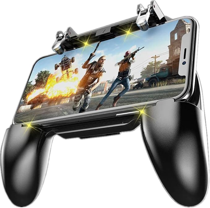 COOBILE Mobile Game Controller for PUBG Mobile Controller L1R1 Mobile Game Trigger Joystick Gamepad for iOS & Android Phone(W10 update) by COOBILE