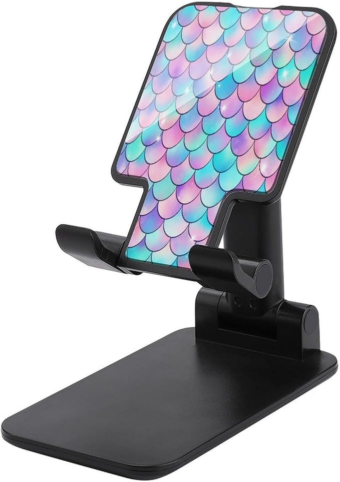 Folding Mermaid Scales With Galaxy Cell Phone Stand for Desk Accessories by Unknown
