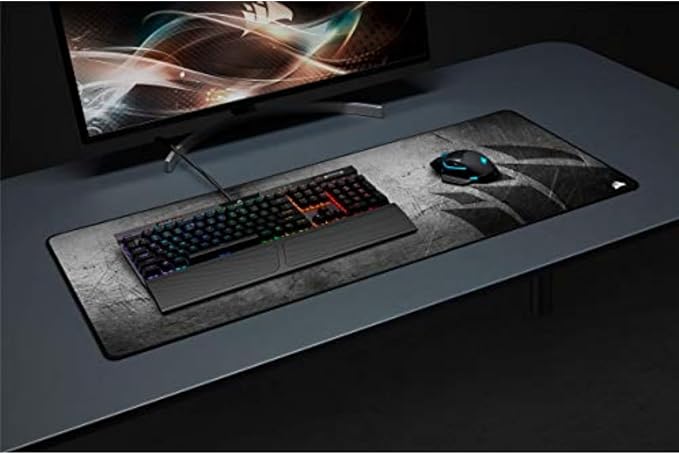 Corsair MM350 PRO Extended XL Premium Spill-Proof Cloth Gaming Mouse Pad – 36.6” Width x 15.7” Height Surface – Black/Gray - Image 9