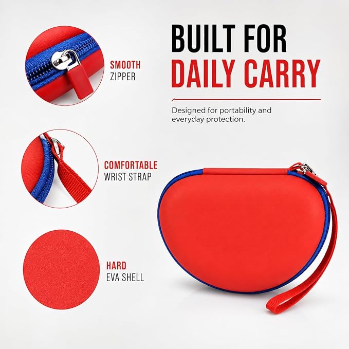ANKHOH Kids Headphone Case for eKids for Beats Solo4 Headphones, Red - Image 5