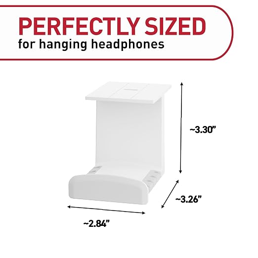 Command Headphone Hanger, 1 Hook, 4 Large Strips - Image 2