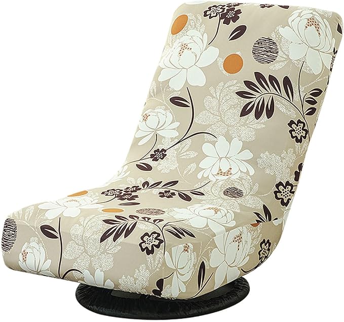 Swivel Reclining Folding Floor Gaming Chair Cover Printed Lazy Boy Chair Slipcover Lounge Folding Sofa Seat Covers for Teens and Adults, 11 by Lussenwert