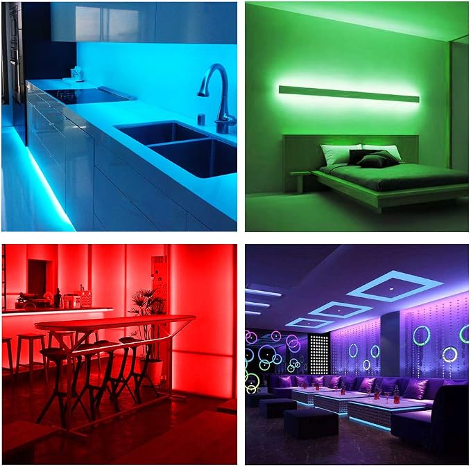 DAYBETTER Led Strip Lights 32.8ft Kit with Remote and Power Supply Color Changing (Pack of 2) - Image 8