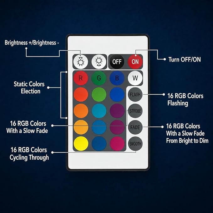 Small Table Lamp for Bedroom, Gamepad Desk Lamps 16 Color Flashing Changing Adjustable Color Bedside Lamps Night Light for Kids, LED Gaming Lamp with Remote Controller Boys Man Cave Decor (Gamepad) - Image 8