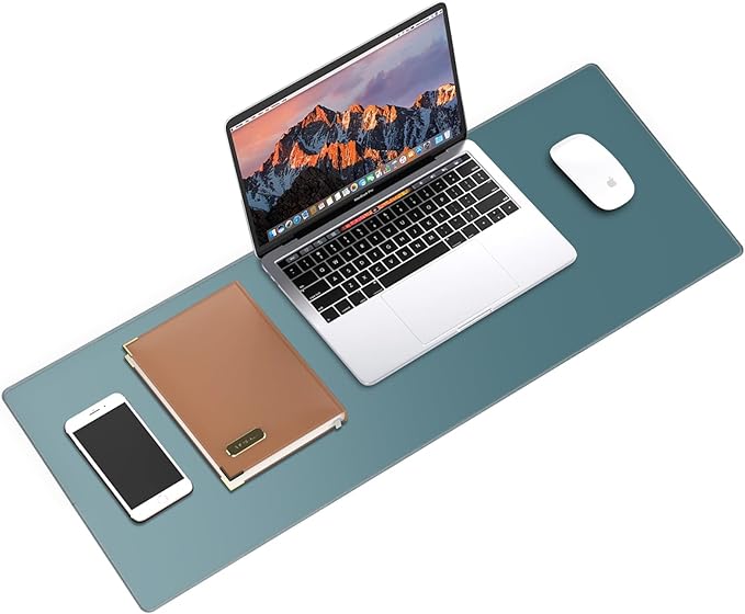Galdas Gaming Mouse Pad XXL XL Large Long Extended Big Mousepad Non-Slip Rubber Keyboard Mouse Pad with Stitched Edges for Laptop Home Office (31.5x11.8x0.08 Inch) -Blue Grey - Image 3