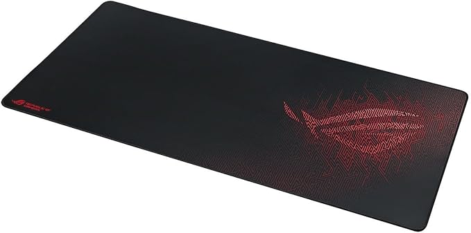 ASUS ROG Sheath Gaming Mouse Pad – 35.4” x 17.3", Extra-Large Surface, Pixel-Precise Tracking, Anti-Fray Stitched Edges, Non-Slip Base - Black/Red - Image 4