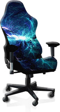 Gaming Chair Covers, 3D Printing Stretch Fit Scratch Resistant | Easy to install, Soft Breathable, Cat Scratch Proof, Washable Gaming Chair Seat Cover with Armrest Cover (No Chairs)(H) by Unknown