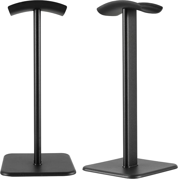 Headphone Stand, Universal Game Headset Metal Holder Earphone Stand | Aluminum Supporting Bar Flexible Headrest ABS Solid Base for AirPods Max, Sony, Bose, Beats & all Headphones (Black) - Image 8