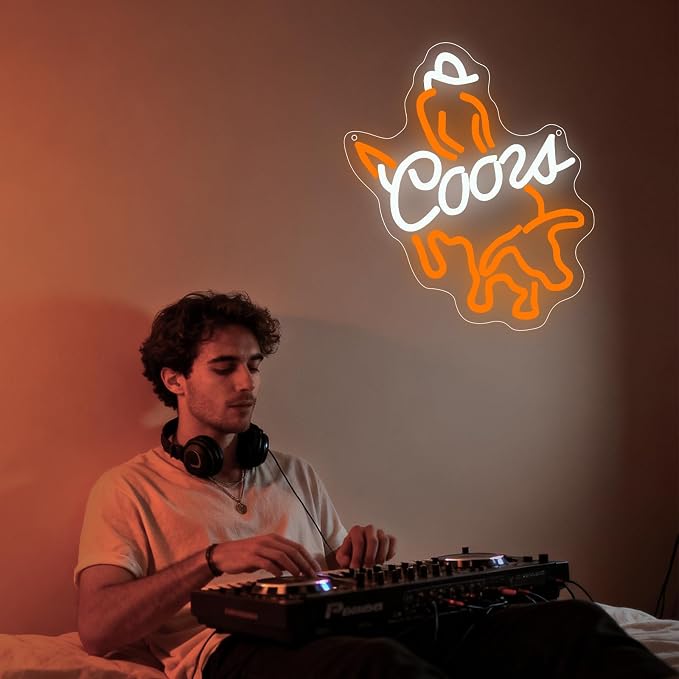 Crs LIGHT Neon Sign,Western Cowboy LED Neon Lights for Wall Decor Beer Rodeo Signs for Man Cave Home Bar Beer Club Pub Bistro Dimmable USB Powered(13.8"*11.8") - Image 8