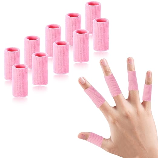 Finger Compression Sleeves, 10 Pcs by EDNYZAKRN