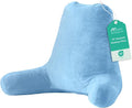 Sasttie Reading Pillow for Bed, Back Pillow for Sitting Up, Blue by SASTTIE