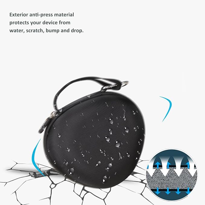 Aproca Kids Headphones Case Compatible with iClever BTH12 / HS19 / BTH26 Kids Bluetooth Headphones, Storage Hard Bag -Black (Case Only) - Image 7