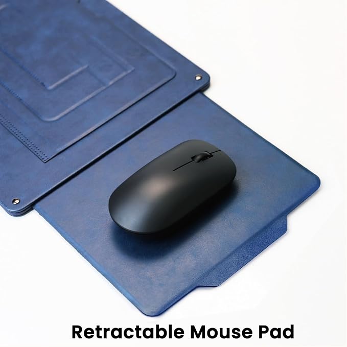 PUNCUBE Portable Lap Desk -Ultra Slim&Compact Laptop Desk in Sleek Design with Retractable Mouse Pad, Adjustable Stand, Expandable Surface, and Heat Protection for Laptops and Tablets (Midnight Blue) - Image 3