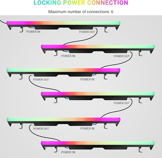 LED Stage Light Bar for DJ Party 2Pack - Image 5
