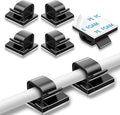 200 Pcs Cable Clips, Adhesive Cable Organizer Cord Holder Wire Clip Wire Management Self Adhesive Hooks Wire Holder for Office, Home, Black by suoundey
