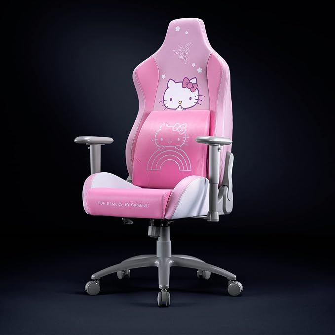 Razer Lumbar Cushion, Memory Foam Padding, Hello Kitty & Friends Edition | Lumbar Support for Gaming Chairs, Fully-Sculpted Lumbar Curve, Memory Foam Padding, Wrapped in Plush Velvet - Image 3
